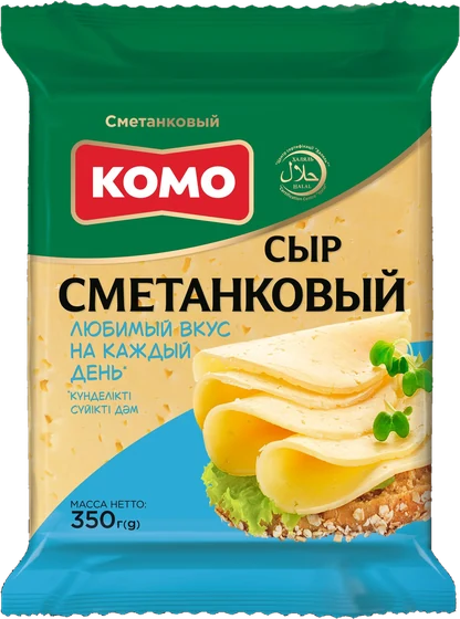 Упаковка: Сыр Сметанковый, 350 г