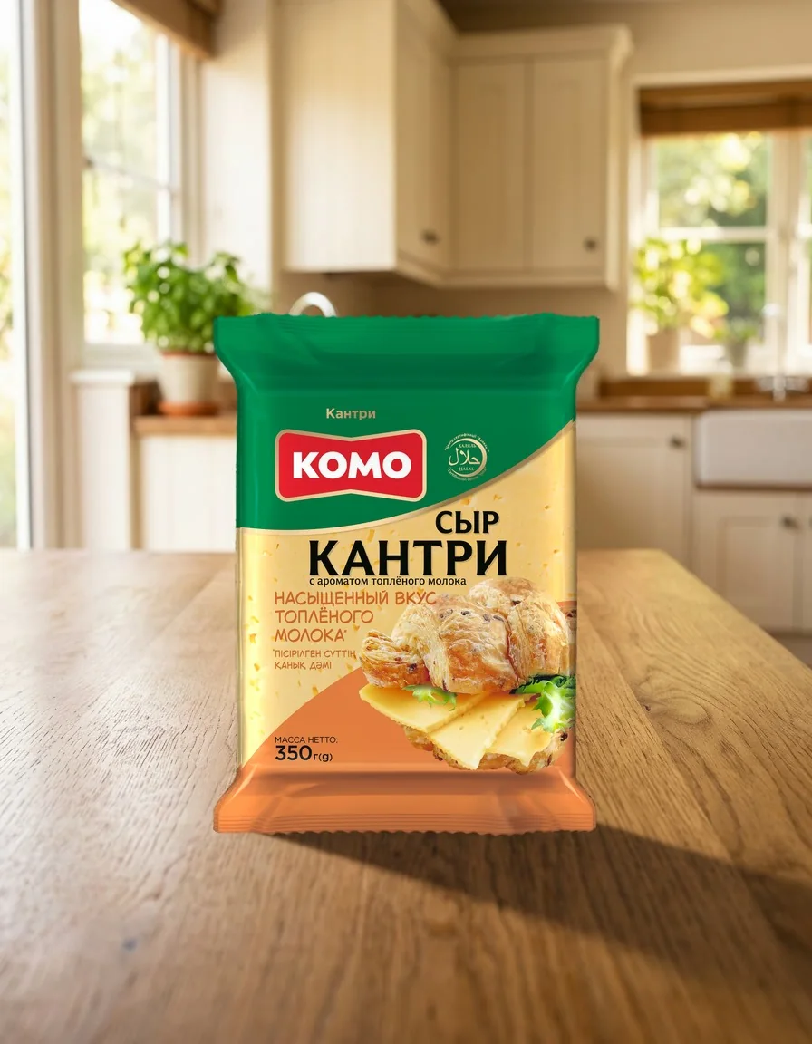 Упаковка: Сыр Кантри с ароматом топлёного молока, 350 г