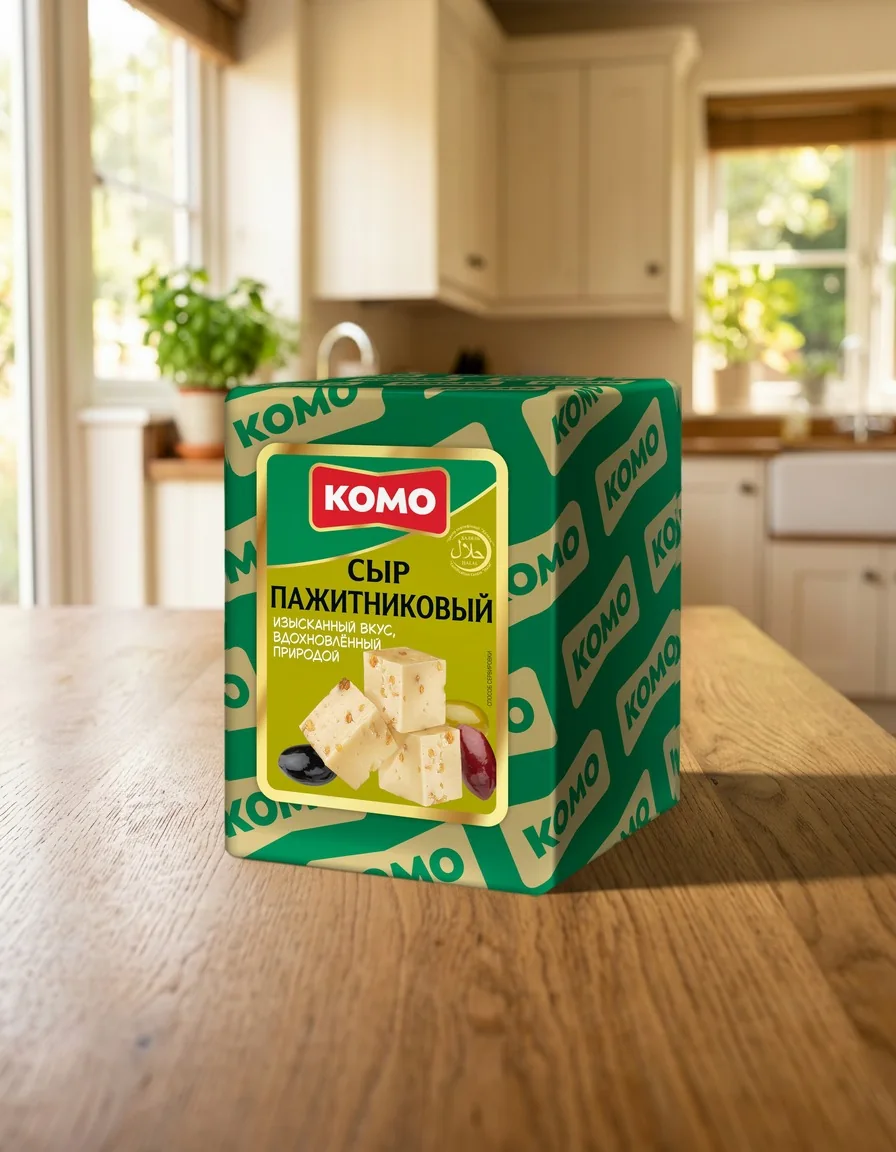 Упаковка: Сыр Пажитниковый, брус 1,7 кг