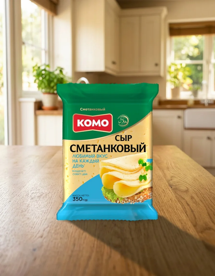 Упаковка: Сыр Сметанковый, 350 г